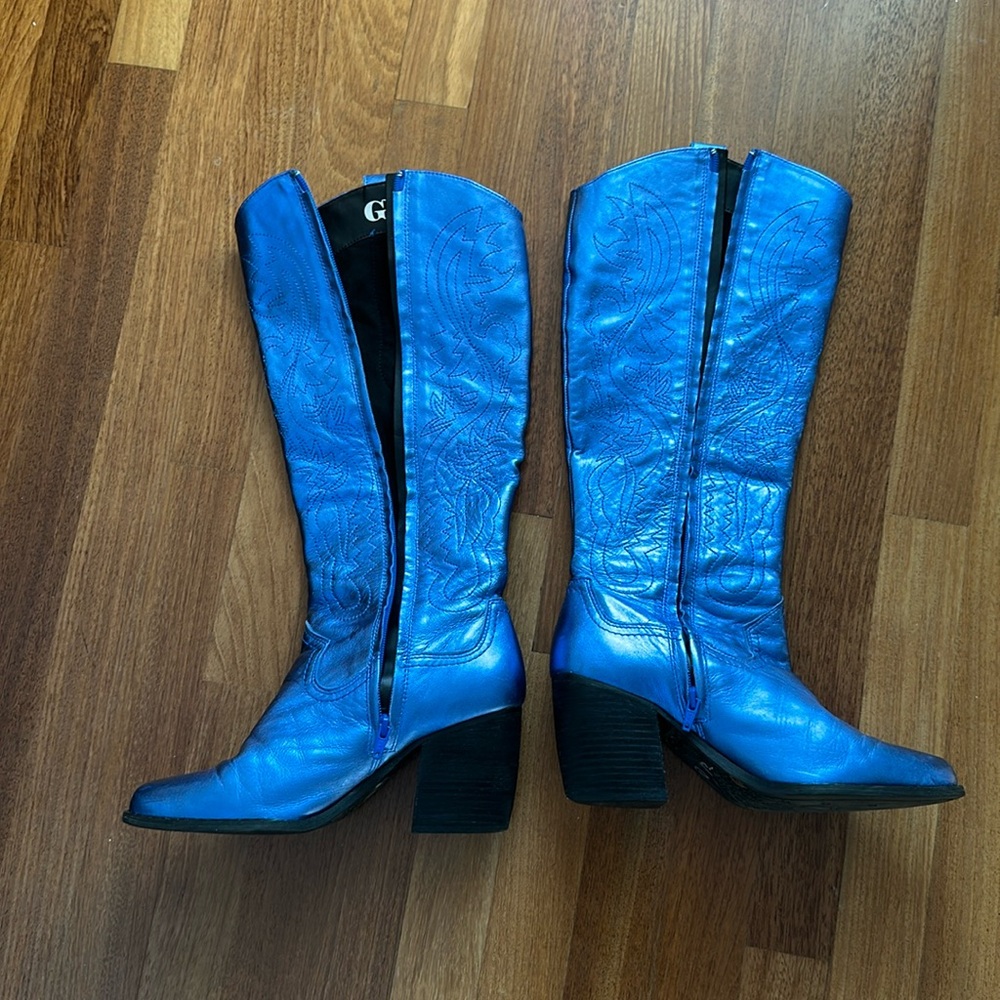 Genuine leather Metallic Blue
western cowboy boots size 9.5
New without tags - Picture 1 of 16